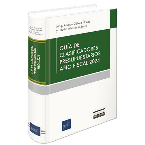 Guía de clasificadores presupuestarios año fiscal 2024 Guía de clasificadores presupuestarios año fiscal 2024